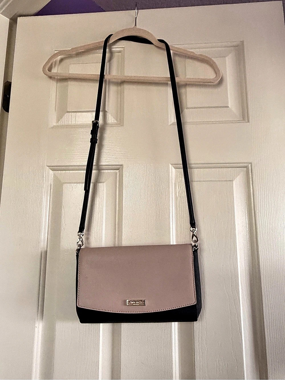 Kate Spade Pink & Black Crossbody Bag Like New